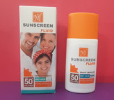 کرم ضد افتاب فلوئید مای مدل هیالورونیک اسید SPF50 حجم 50 میل