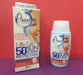 کرم ضد آفتاب بی رنگ پیکسل مدل Sensitive با SPF50 مناسب پوست خشک و حساس حجم 50 میلی لیتر