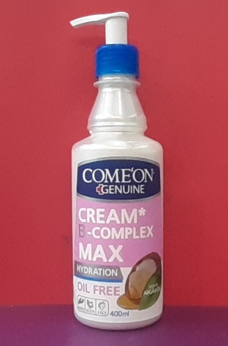 کرم مرطوب کننده کامان حاوی آرگان مدل B Complex Max حجم 400 میلی لیتر